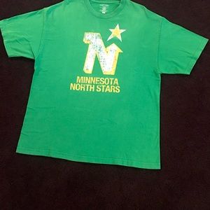 MINNESOTA NORTH STARS Green Men’s T-Shirt. Size XL.